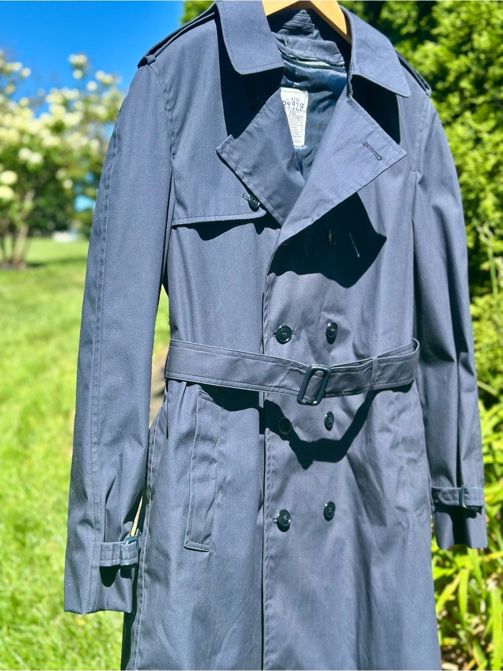 US Air Force All Weather Trench Coat 42XL Removable Liner Military